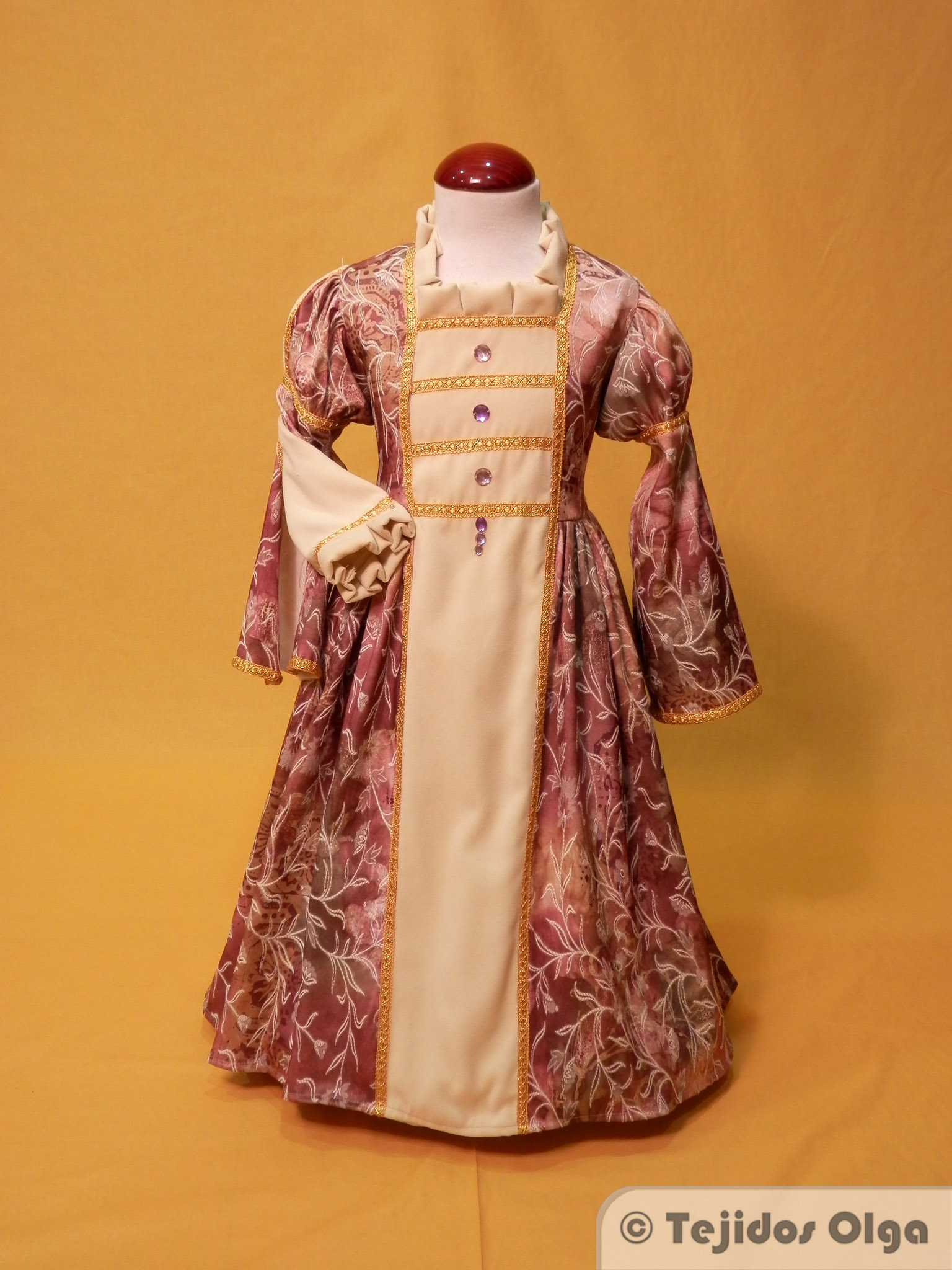 vestido medieval niña
