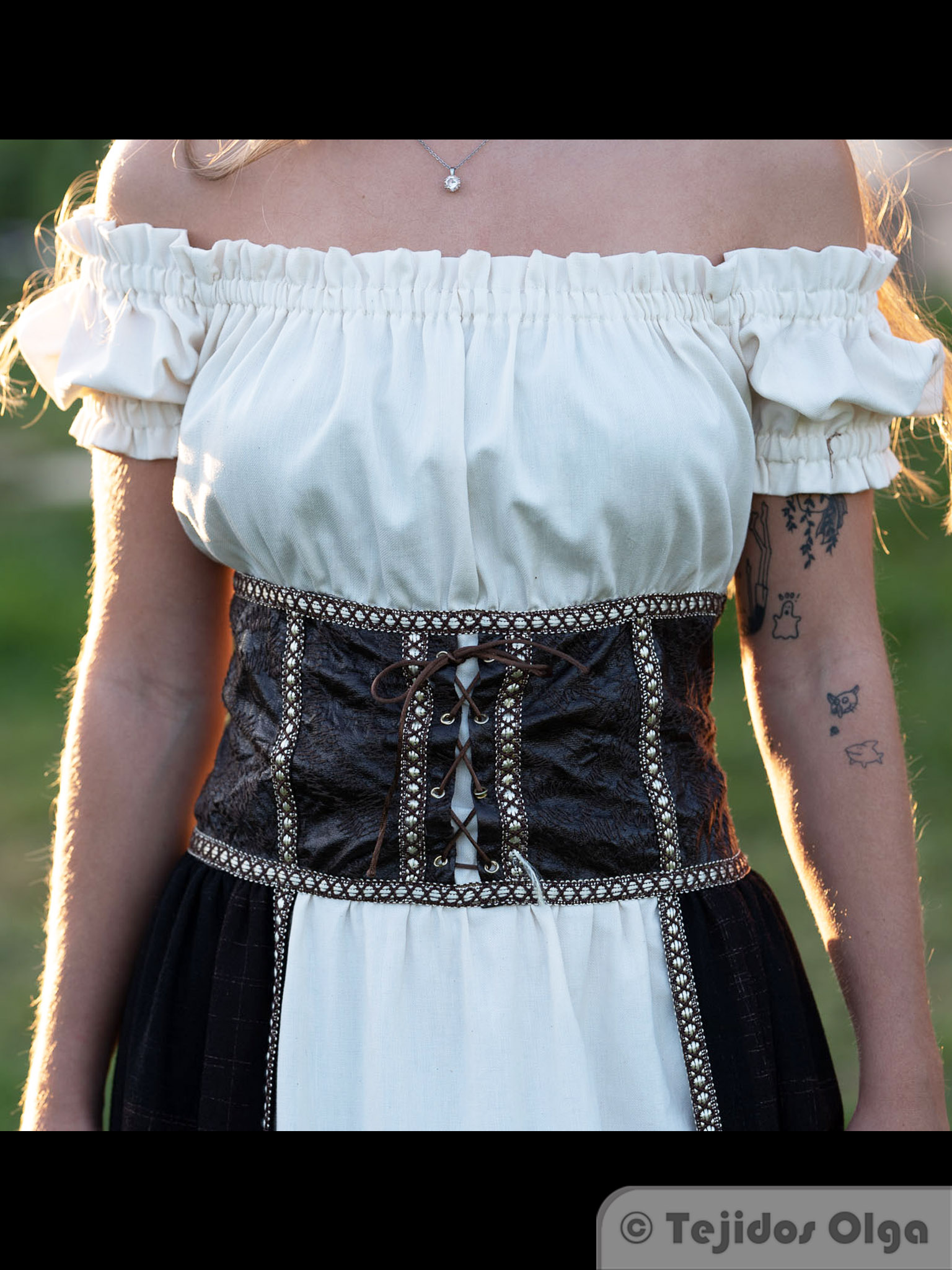 vestido medieval mujer