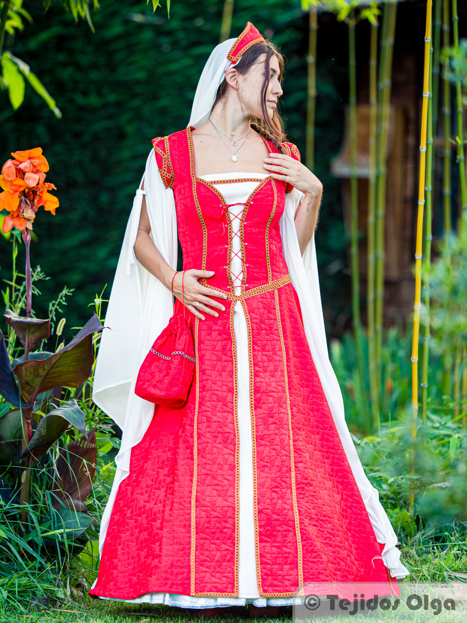 disfraz de medieval mujer